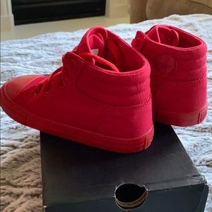 Red High Top Converse